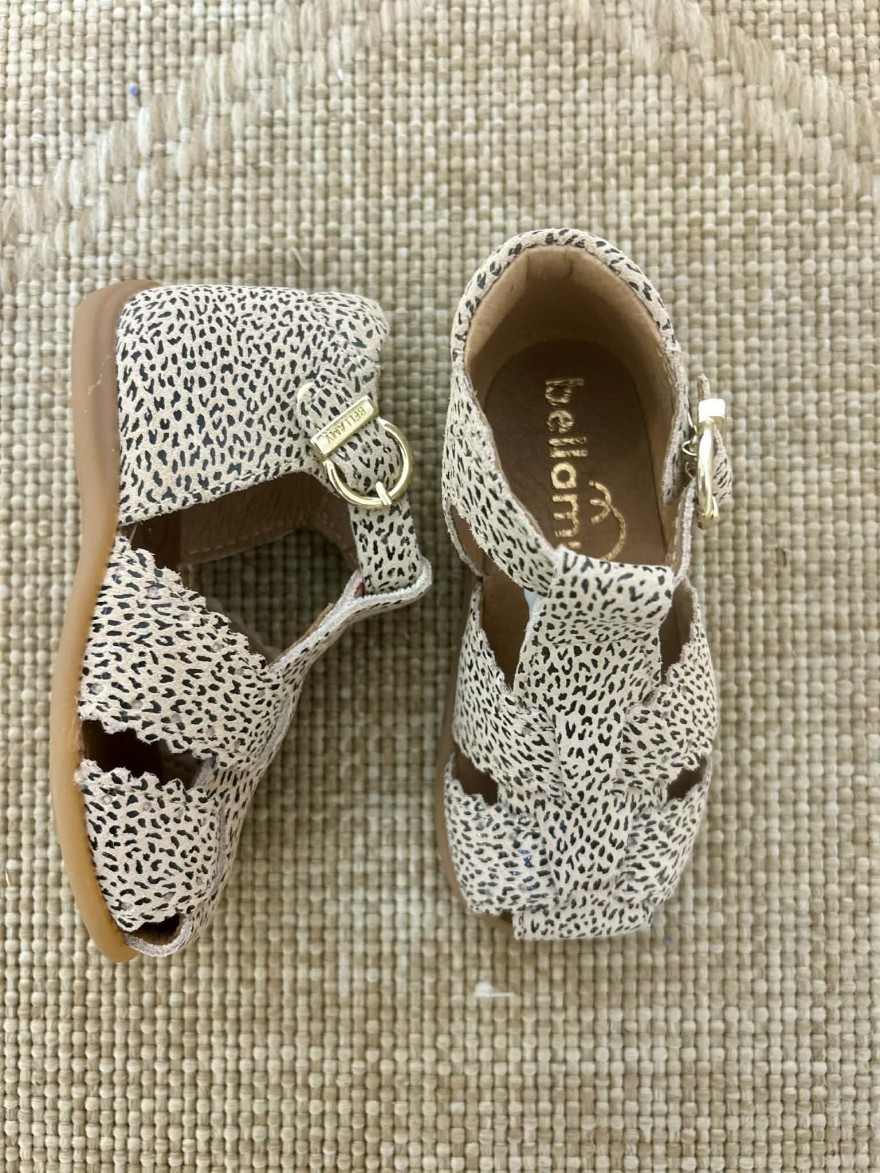 Nu-pied Bellamy Danube cuir bébé fermé maintien cheville | Marina & Paloma