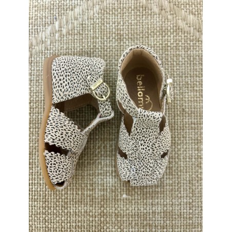 Nu-pied Bellamy Danube cuir bébé fermé maintien cheville | Marina & Paloma