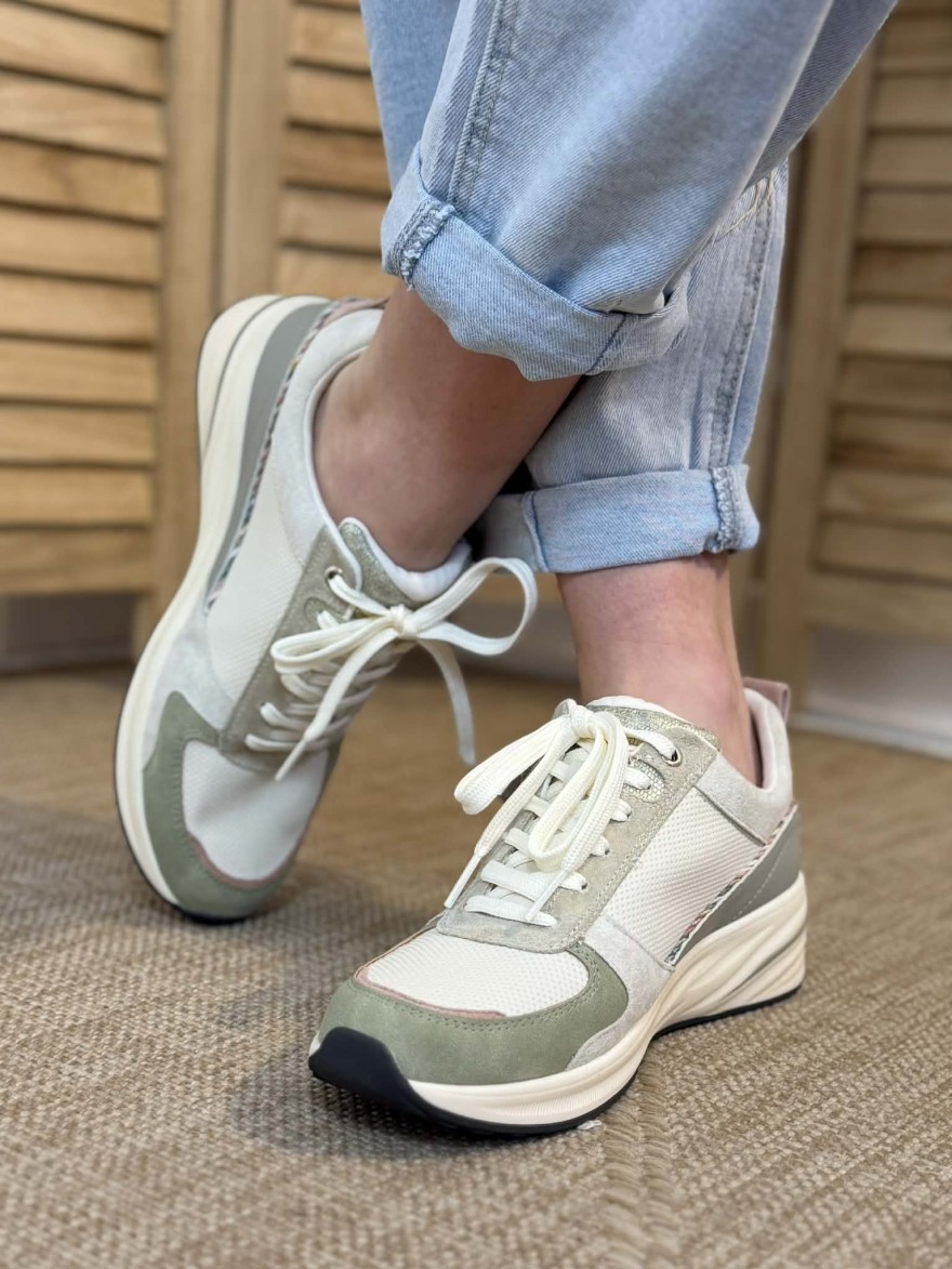 Basket Femme Écru Beige Pastel Confort | Marina & Paloma