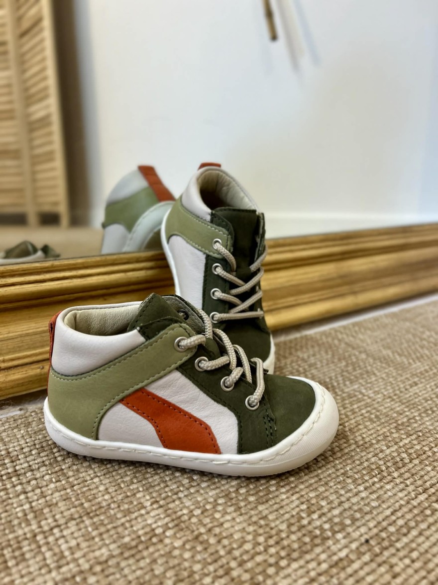Chaussure bébé Bellamy Pong cuir montante premiers pas | Marina & Paloma