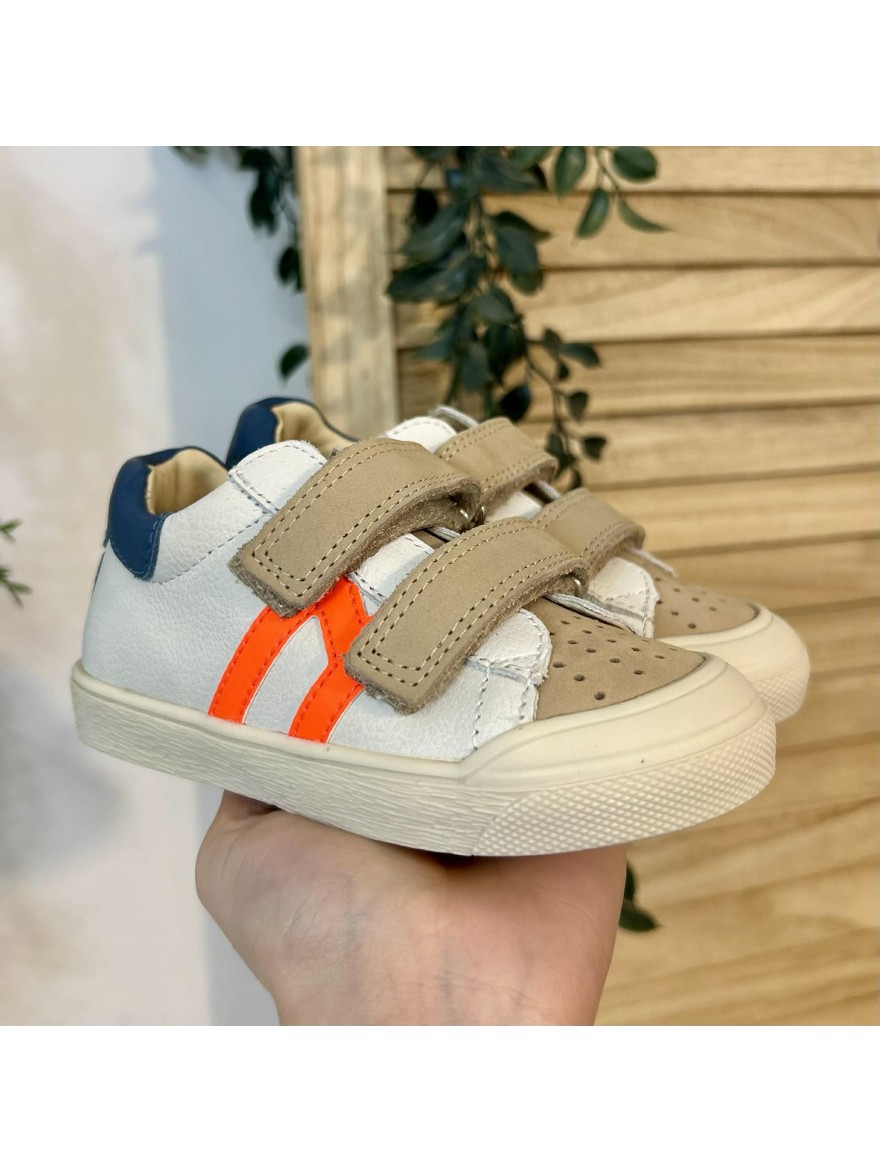 Basket garçon Bellamy Sunday cuir scratch colorée | Marina & Paloma