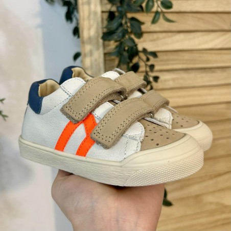 Basket garçon Bellamy Sunday cuir scratch colorée | Marina & Paloma