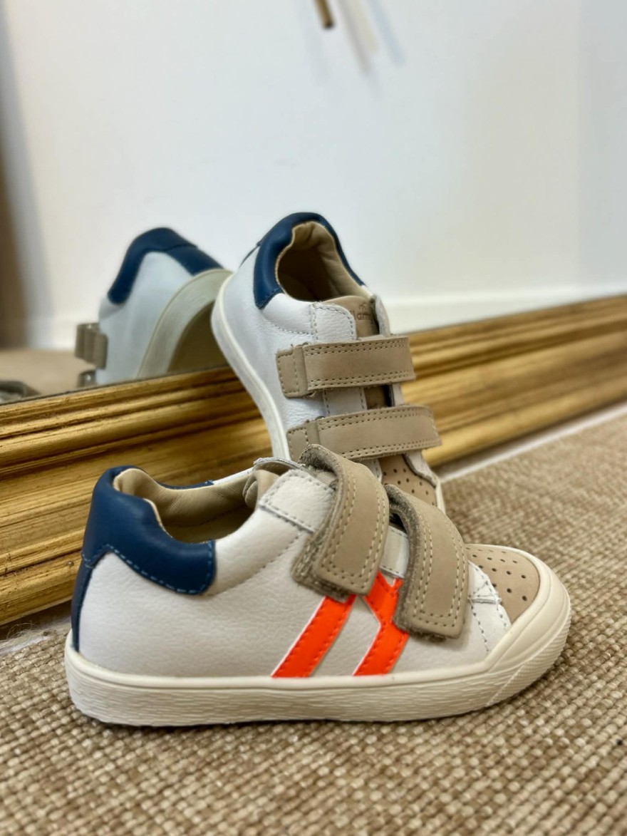 Basket garçon Bellamy Sunday cuir scratch colorée | Marina & Paloma