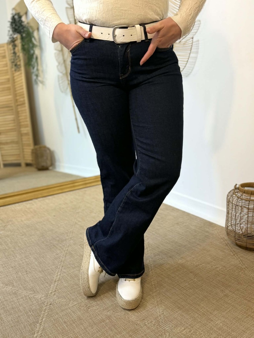 Jean flare brut taille haute Nina Carter confortable & tendance | M&P
