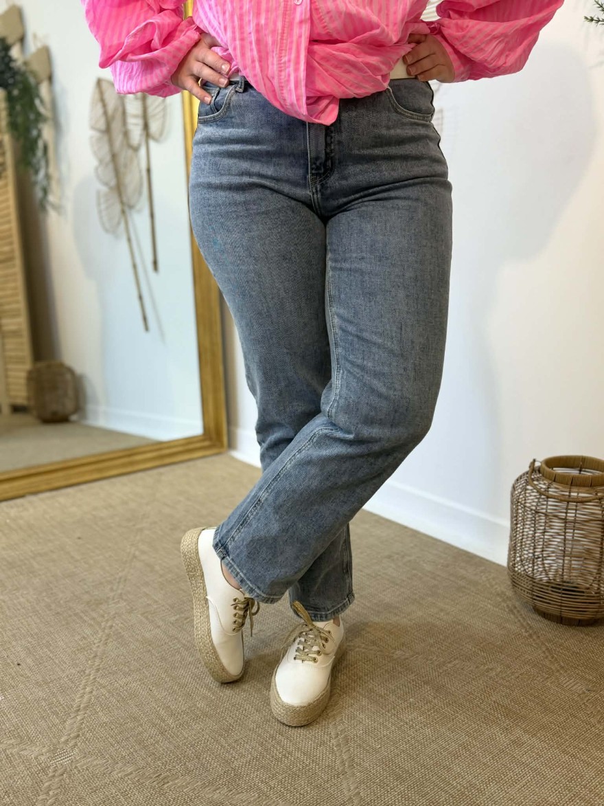 Jean straight taille haute Oraije confort stretch | Marina & Paloma