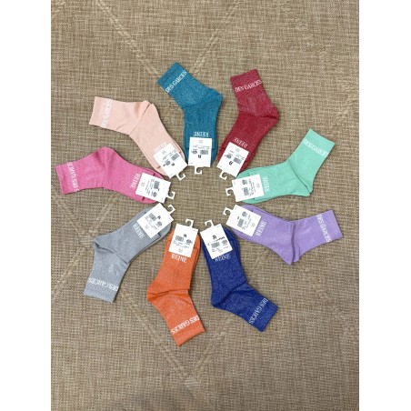 Chaussettes femme message “Reine des garces” brillantes 36-42 | Marina & Paloma