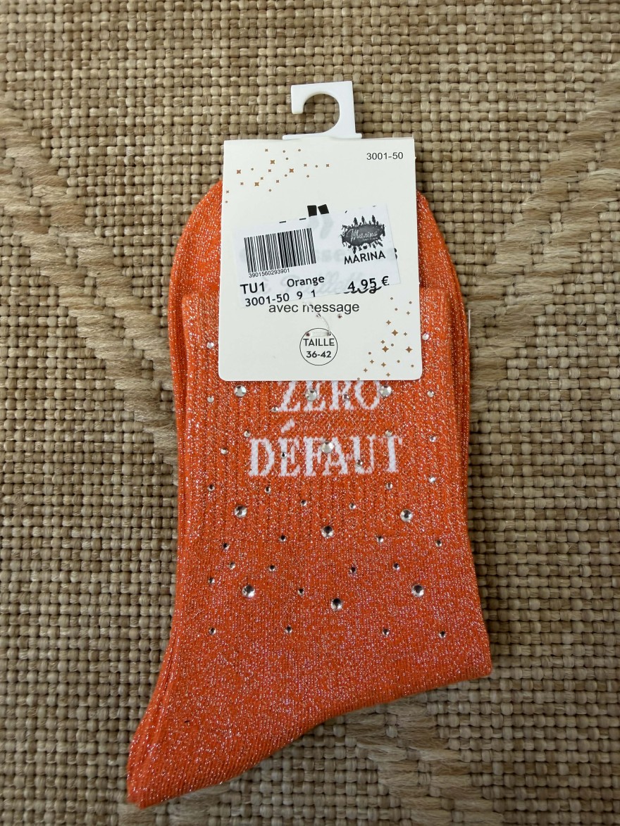 Chaussettes femme “Zéro défaut” pailletées fun 36-42 | Marina & Paloma