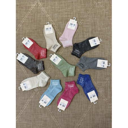 Chaussettes femme “Petite conne” pailletées fun 36-42 | Marina & Paloma