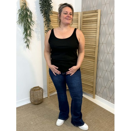 Débardeur Grande Taille Noir Vivichy Confort | Marina & Paloma