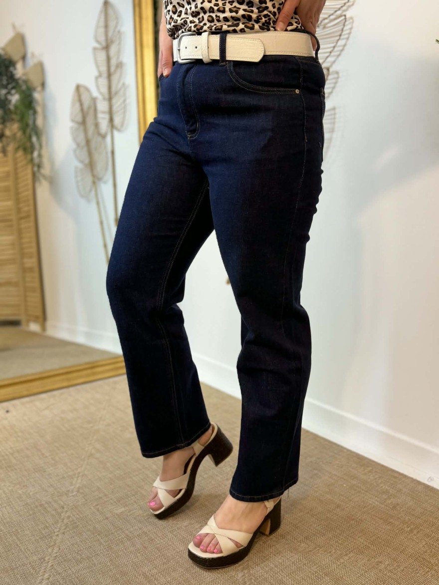 Jean Straight Brut Solange Oraije Taille Haute Confort | Marina & Paloma