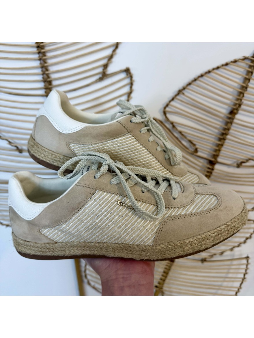Basket Tamaris 23640 Beige Espadrille en promo | Marina & Paloma