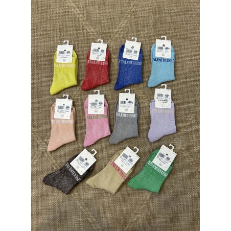 Chaussettes pailletées talentueuse colorées femme | Marina & Paloma
