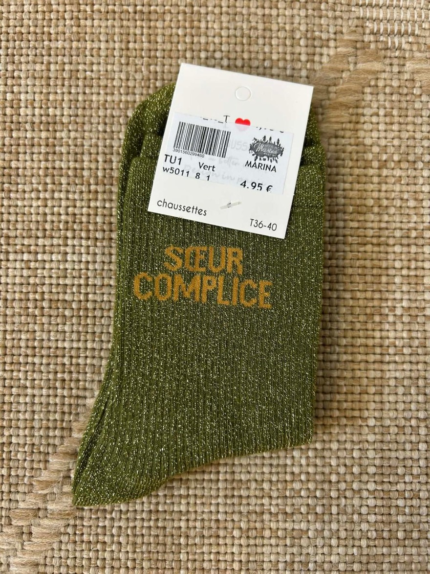 Chaussettes Pailletées Sœur Complice Colorées | Marina & Paloma