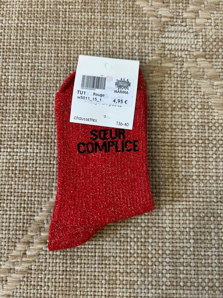 Chaussettes Pailletées Sœur Complice Colorées | Marina & Paloma