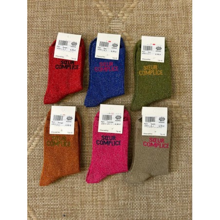 Chaussettes Pailletées Sœur Complice Colorées | Marina & Paloma
