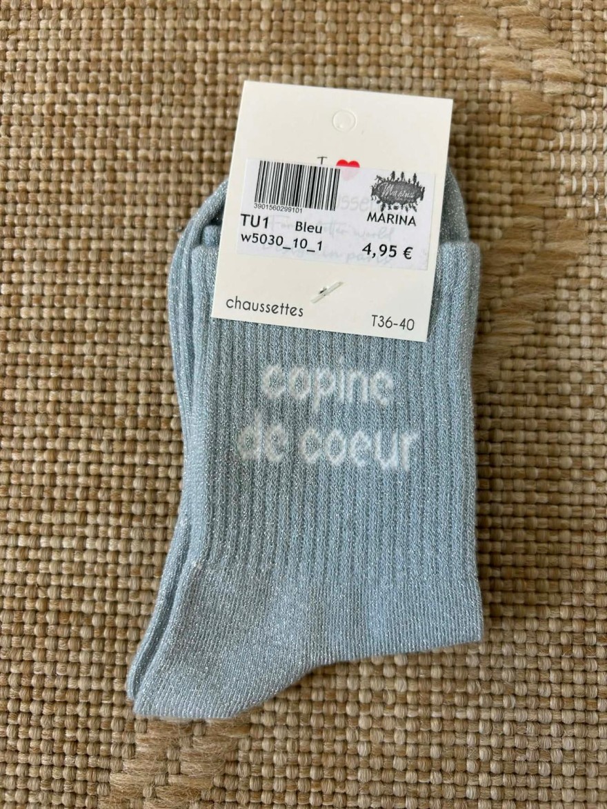 Chaussettes Pailletées Copine de Cœur Douces & Fun | Marina & Paloma