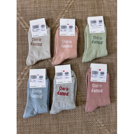 Chaussettes Pailletées Chérie d’Amour Douces & Féminines | Marina & Paloma
