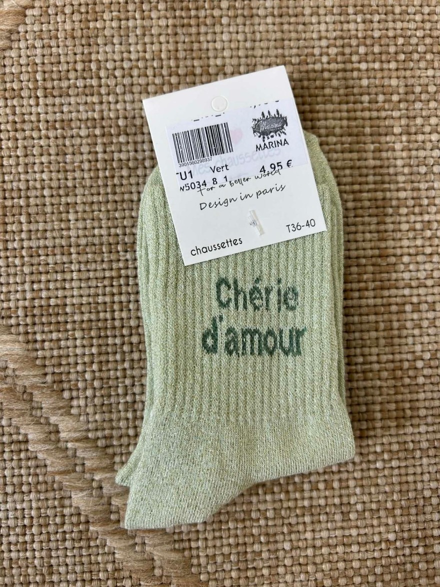 Chaussettes Pailletées Chérie d’Amour Douces & Féminines | Marina & Paloma