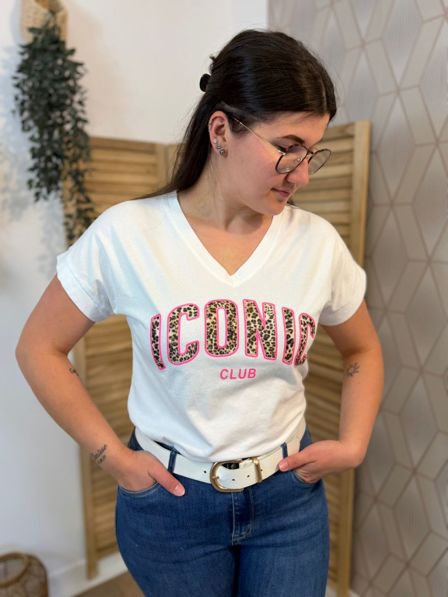 Tee-Shirt Iconic Fluo Léopard Maelle Tendance Été | Marina & Paloma