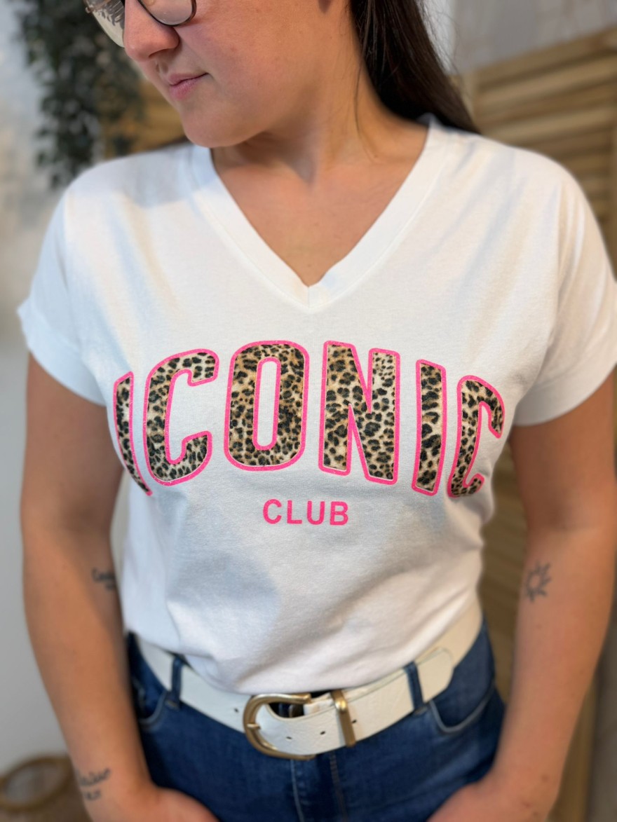Tee-Shirt Iconic Fluo Léopard Maelle Tendance Été | Marina & Paloma