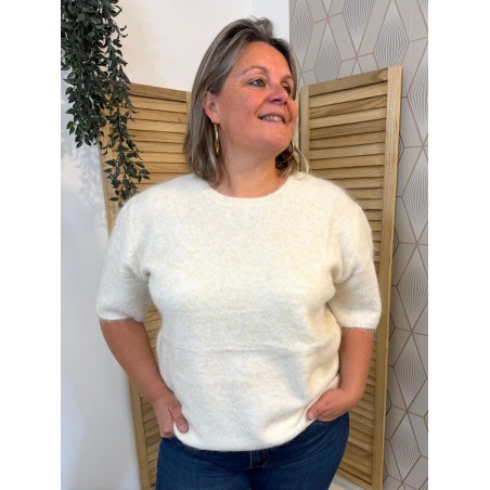 Pull Manche Courte Grande Taille Confort | Marina & Paloma Femme