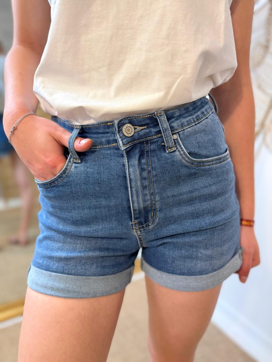 Short Jean Taille Haute Slim Confort | Marina & Paloma Femme Été