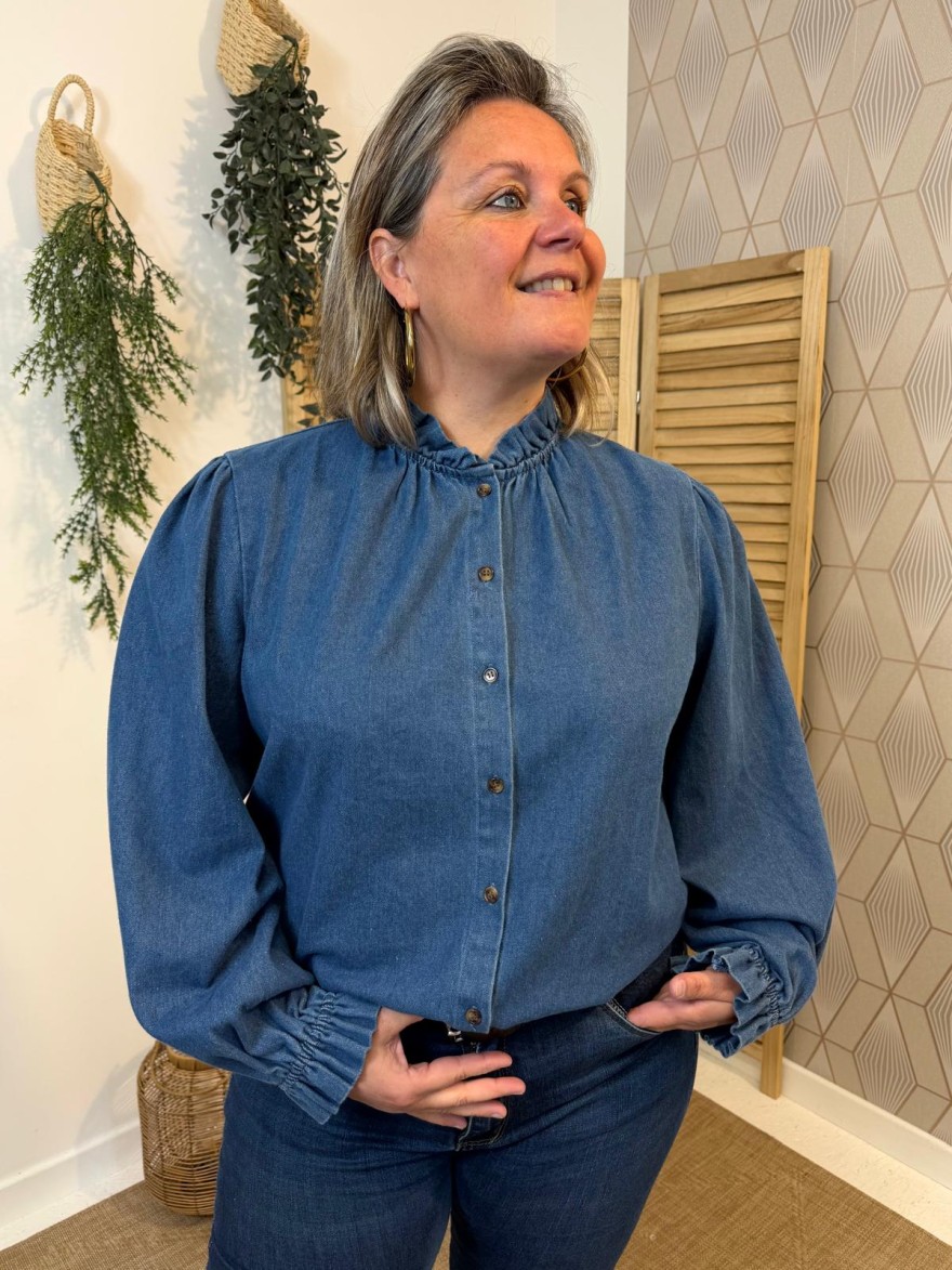 SurChemise Jean Grande Taille Tendance | Marina & Paloma Femme