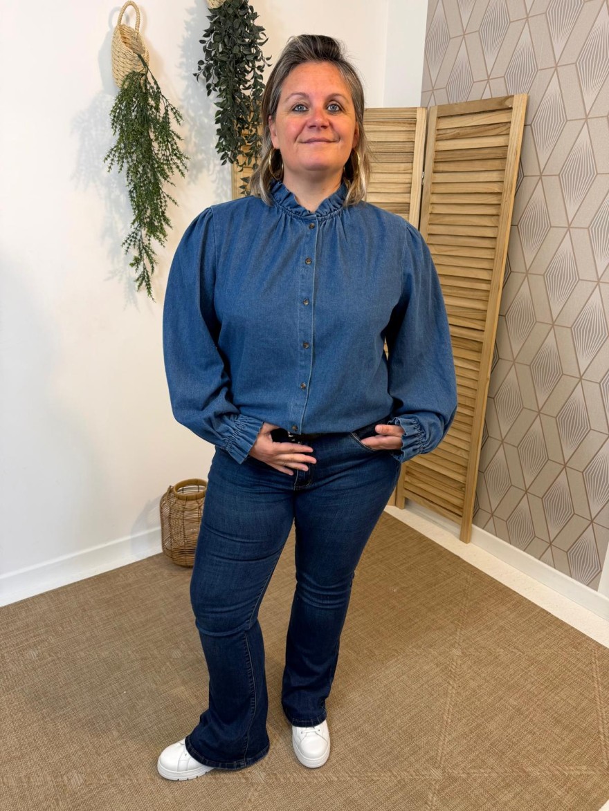 SurChemise Jean Grande Taille Tendance | Marina & Paloma Femme