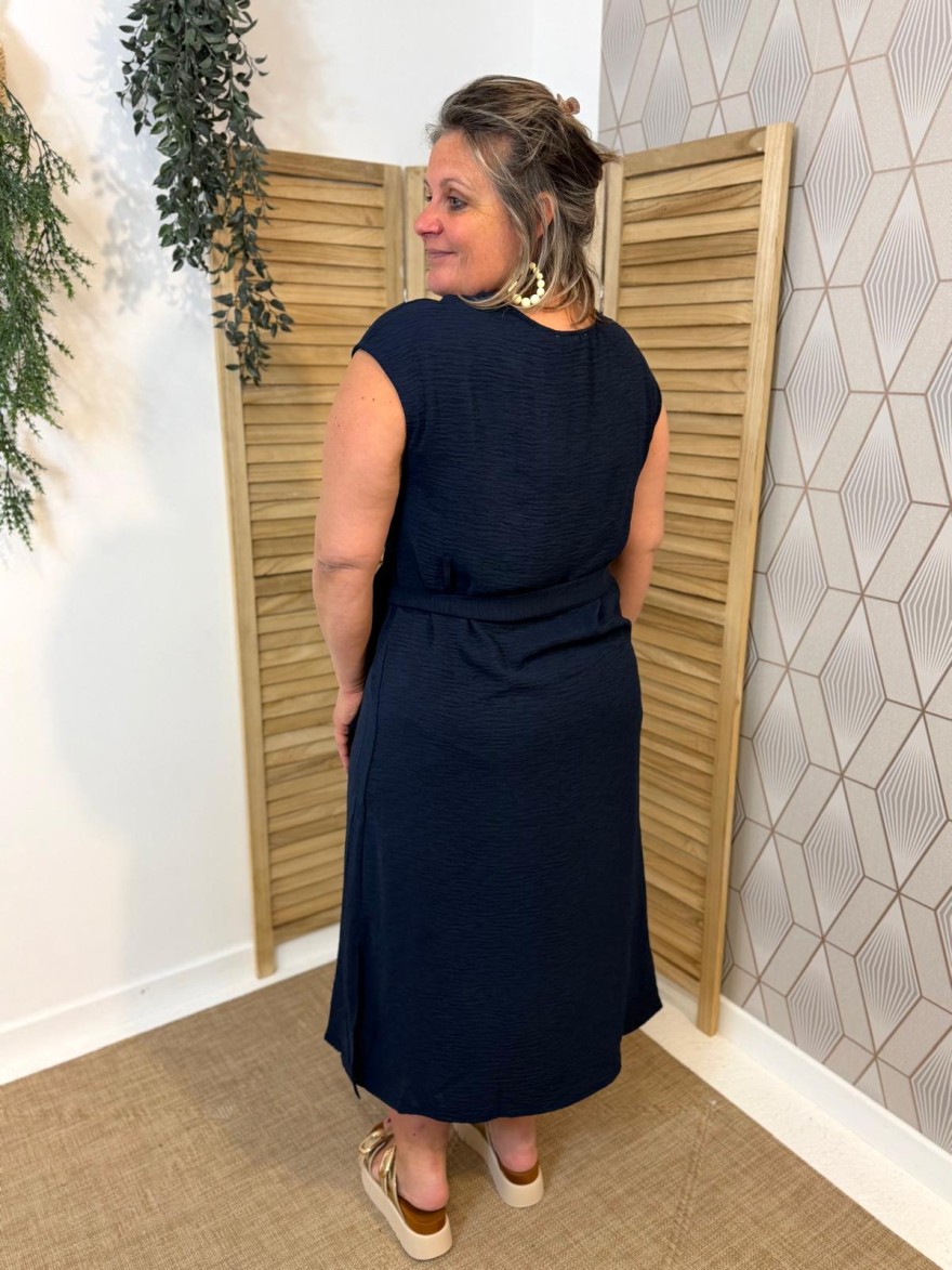 Robe Longue Bleu Marine Grande Taille | Marina & Paloma