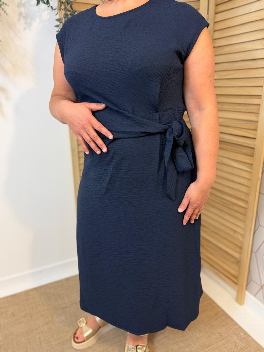 Robe Longue Bleu Marine Grande Taille | Marina & Paloma