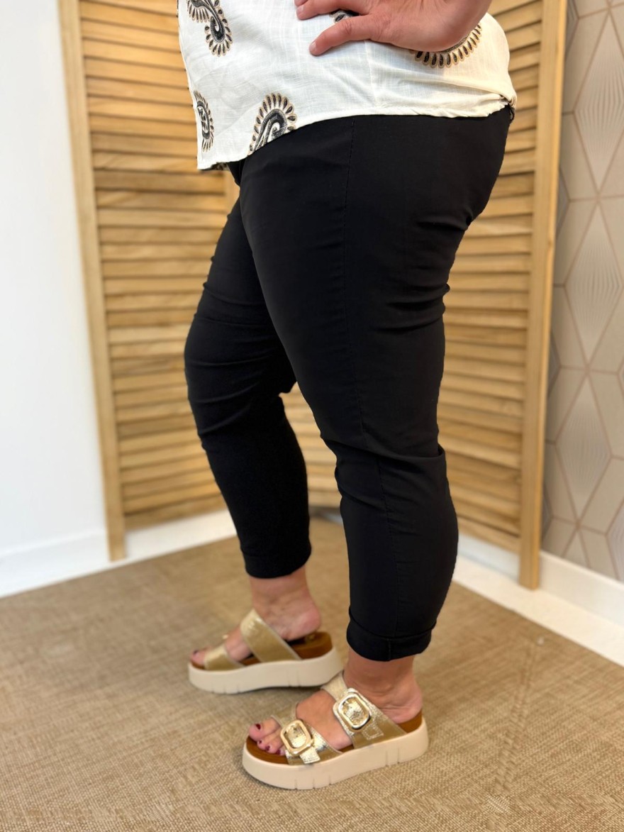 Pantalon Stretch Noir Grande Taille Femme | Marina & Paloma