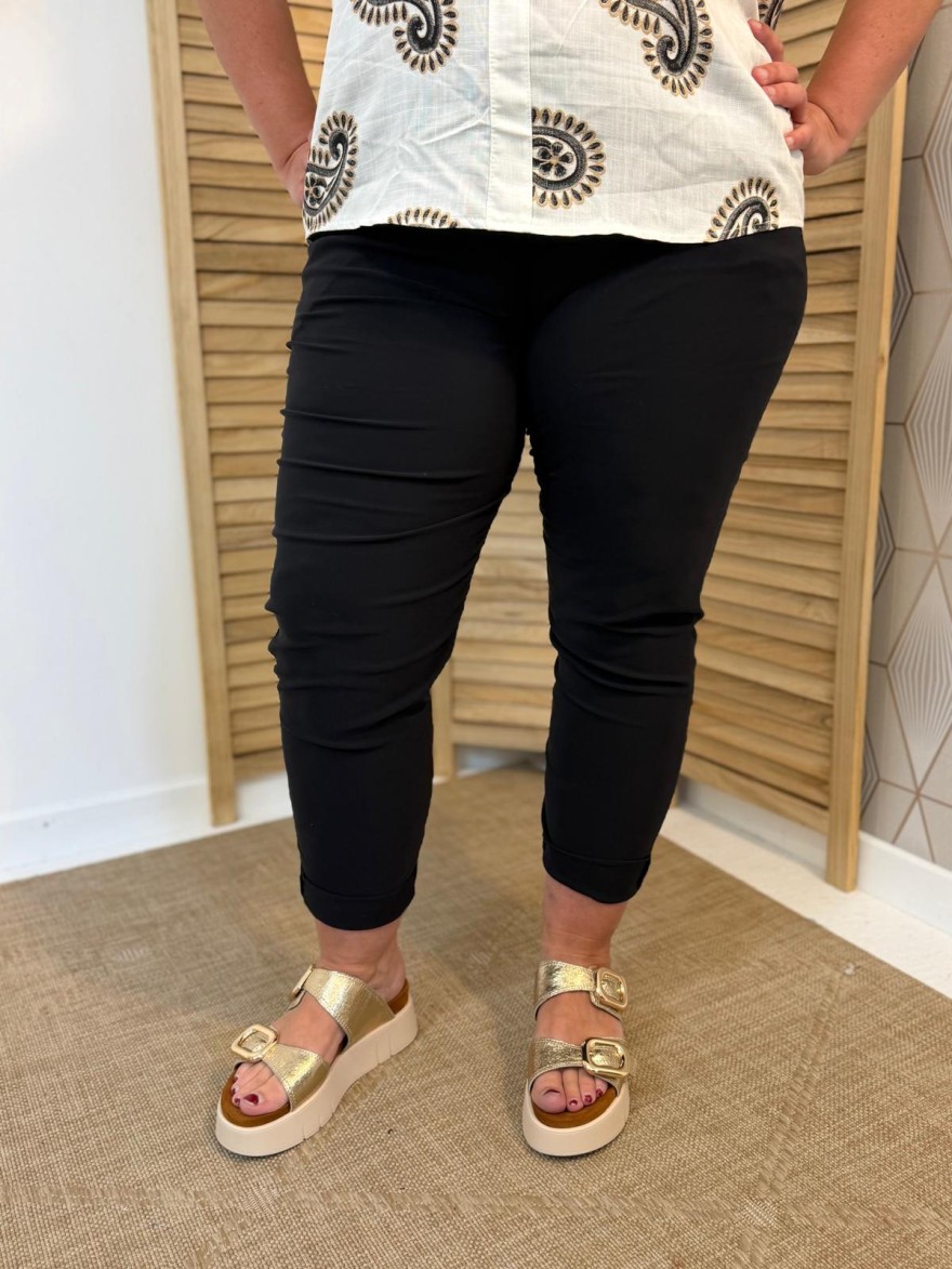 Pantalon Stretch Noir Grande Taille Femme | Marina & Paloma