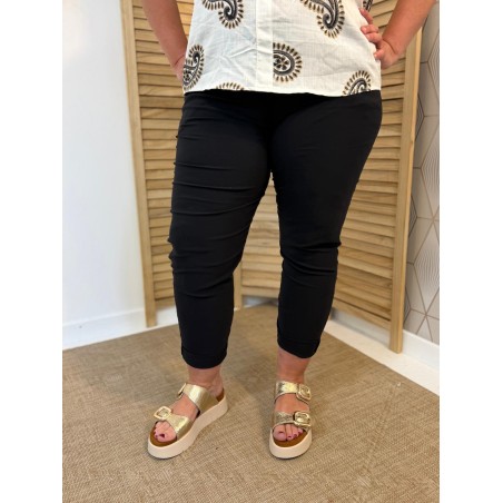 Pantalon Stretch Noir Grande Taille Femme | Marina & Paloma