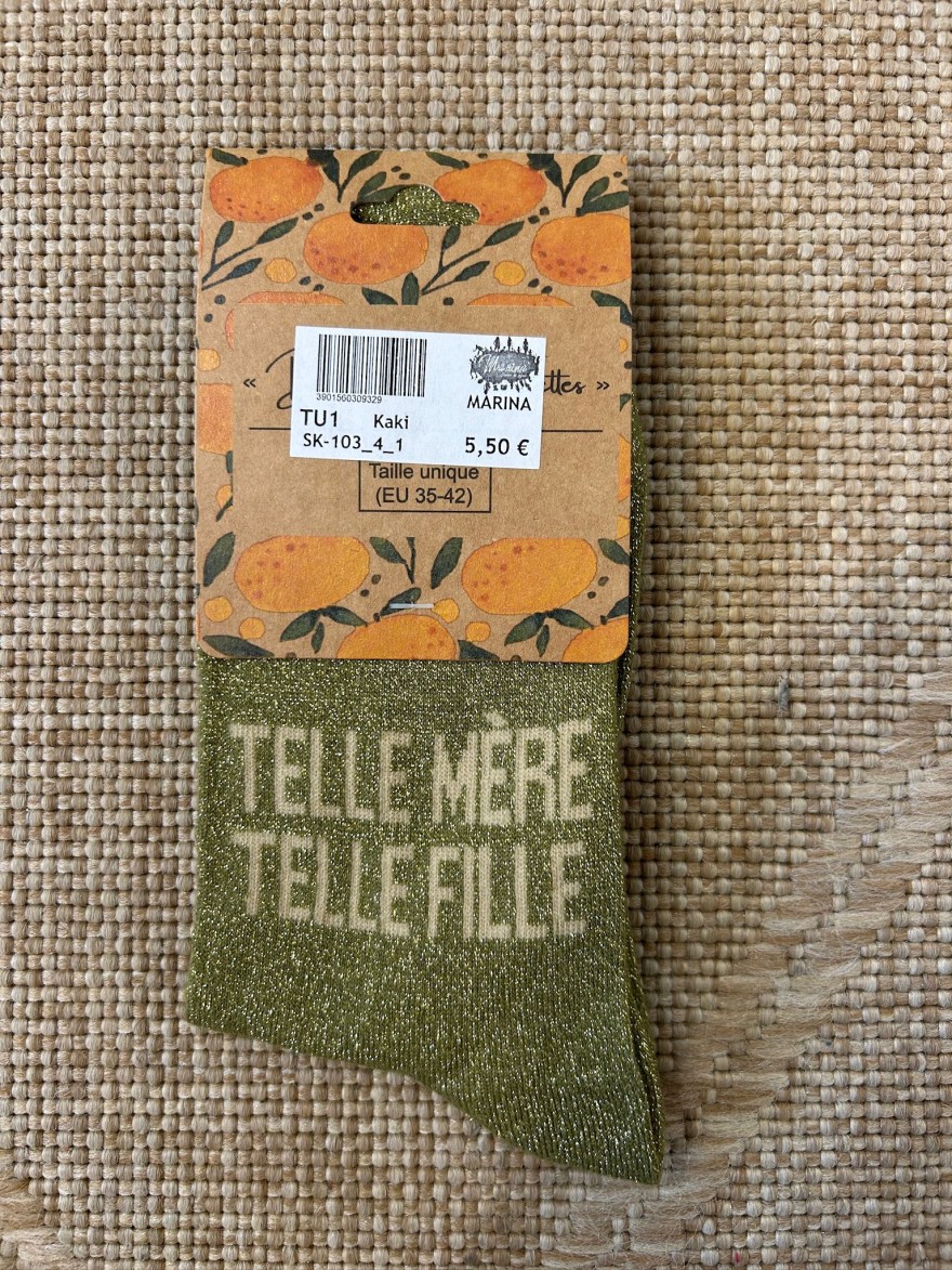 Chaussettes Telle Mère Telle Fille Pailletées | Marina & Paloma