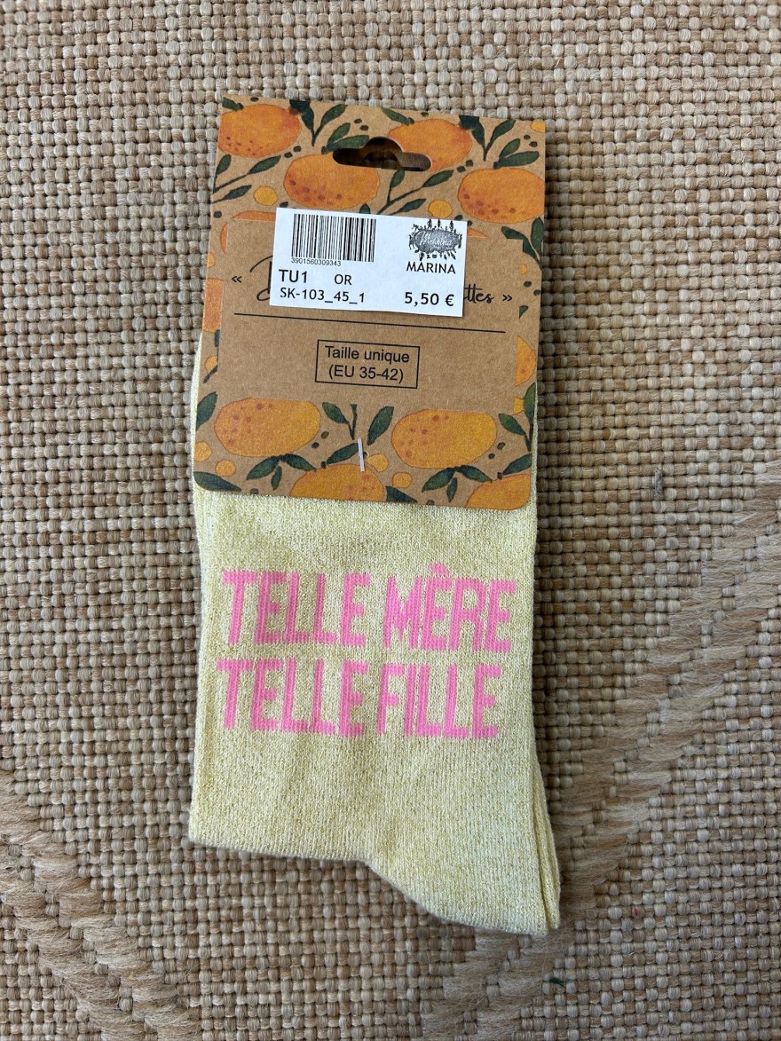 Chaussettes Telle Mère Telle Fille Pailletées | Marina & Paloma