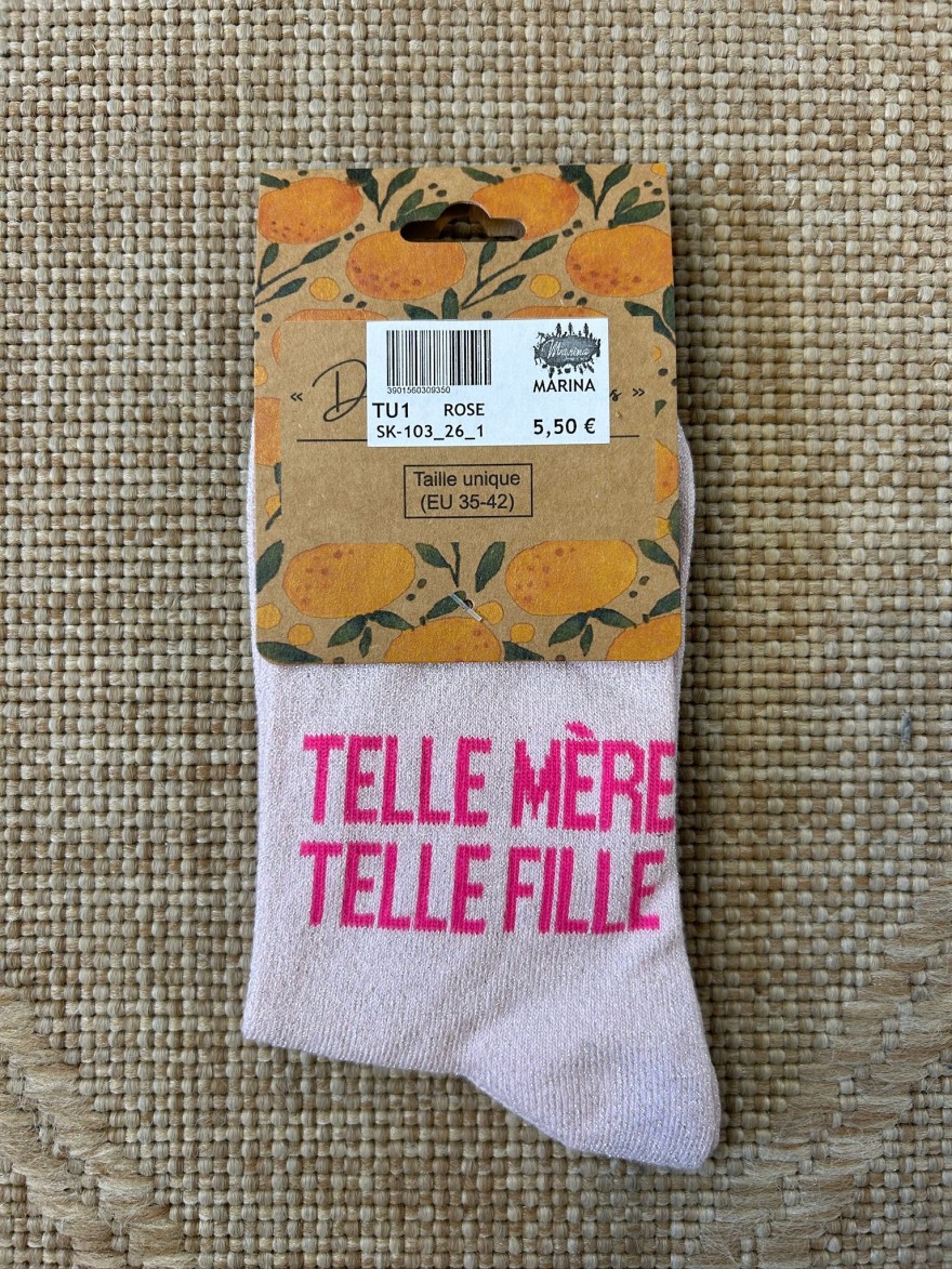Chaussettes Telle Mère Telle Fille Pailletées | Marina & Paloma