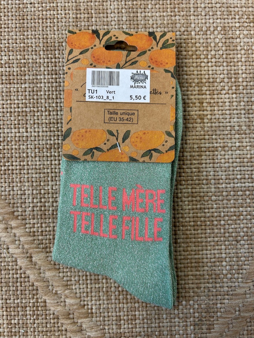 Chaussettes Telle Mère Telle Fille Pailletées | Marina & Paloma