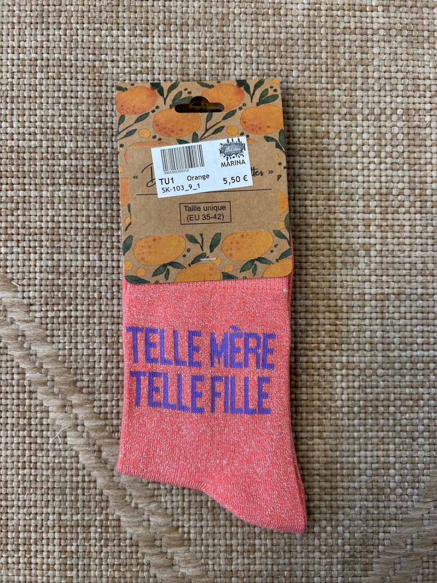 Chaussettes Telle Mère Telle Fille Pailletées | Marina & Paloma