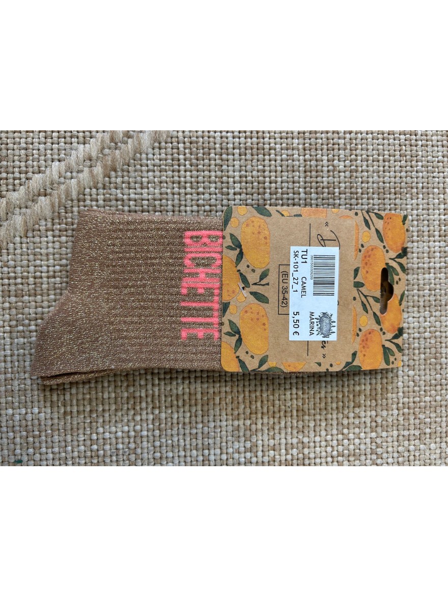 Chaussettes Bichette Pailletées Femme | Marina & Paloma