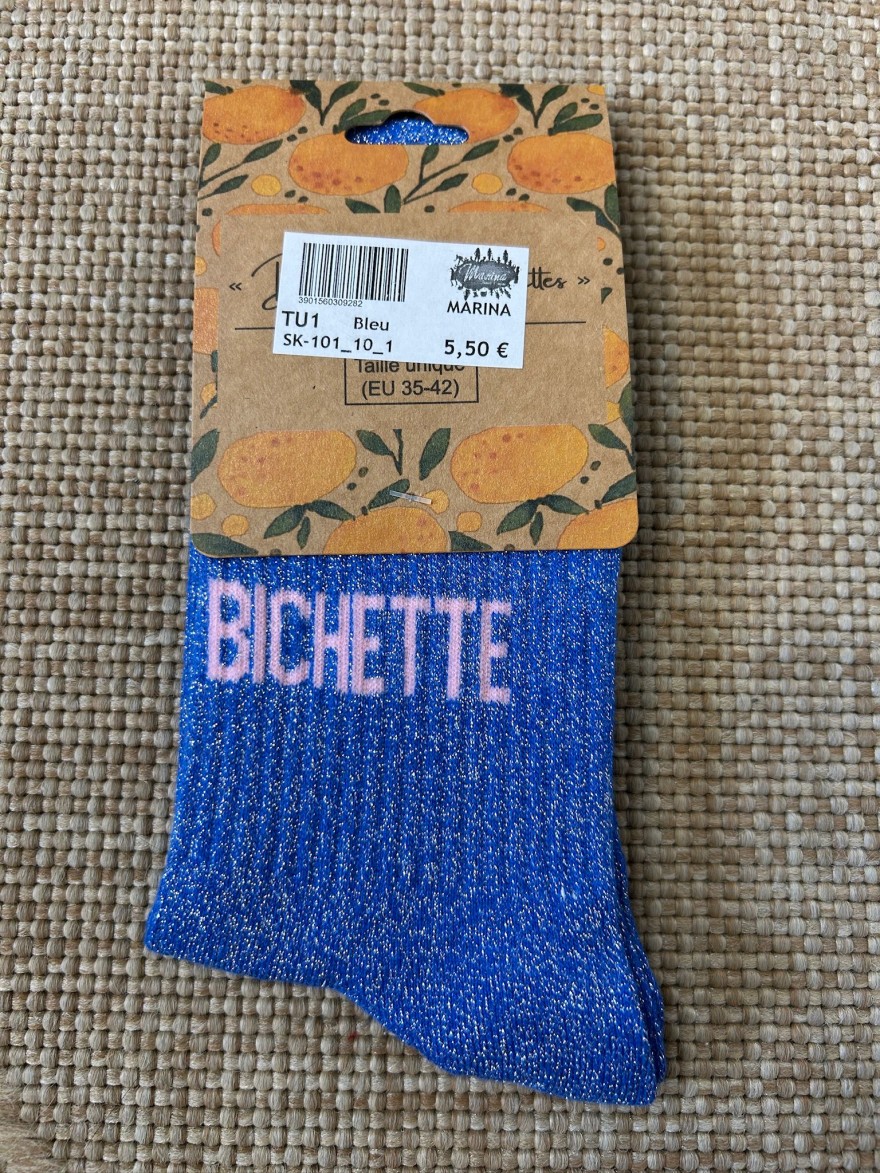 Chaussettes Bichette Pailletées Femme | Marina & Paloma