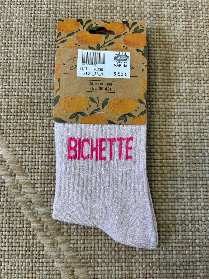 Chaussettes Bichette Pailletées Femme | Marina & Paloma