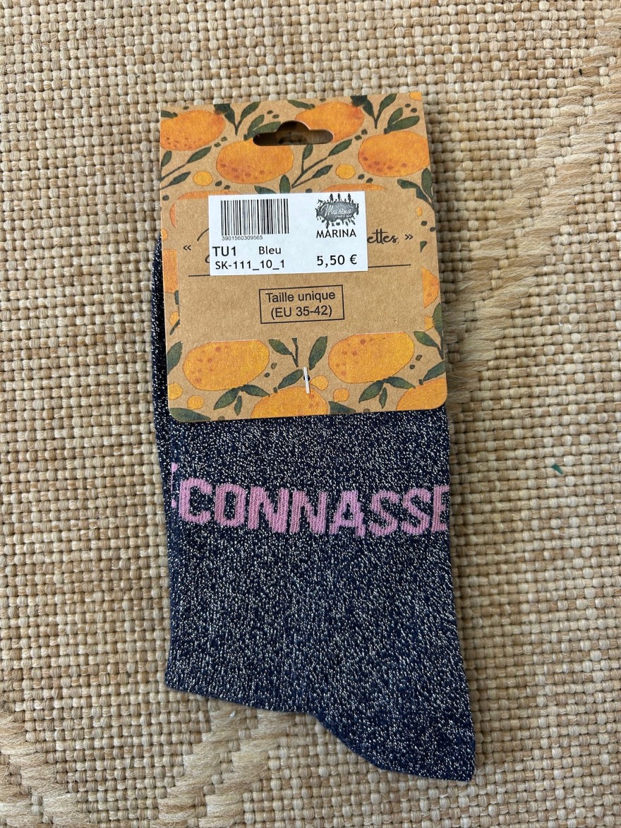 Chaussettes Connasse Pailletées Femme | Marina & Paloma