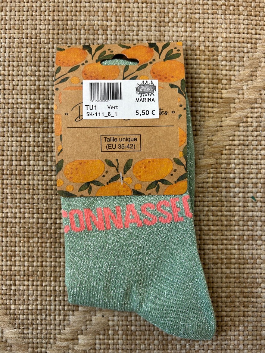 Chaussettes Connasse Pailletées Femme | Marina & Paloma