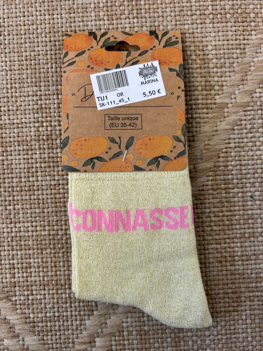 Chaussettes Connasse Pailletées Femme | Marina & Paloma