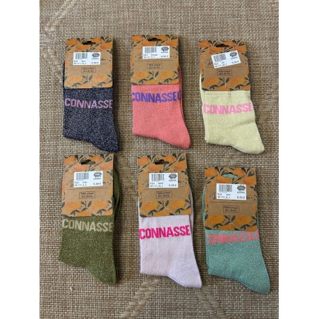 Chaussettes Connasse Pailletées Femme | Marina & Paloma