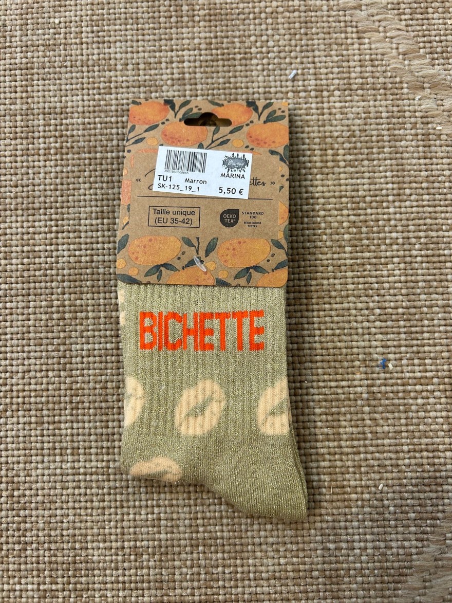 Chaussettes Bichette Bisous Pailletées | Marina & Paloma