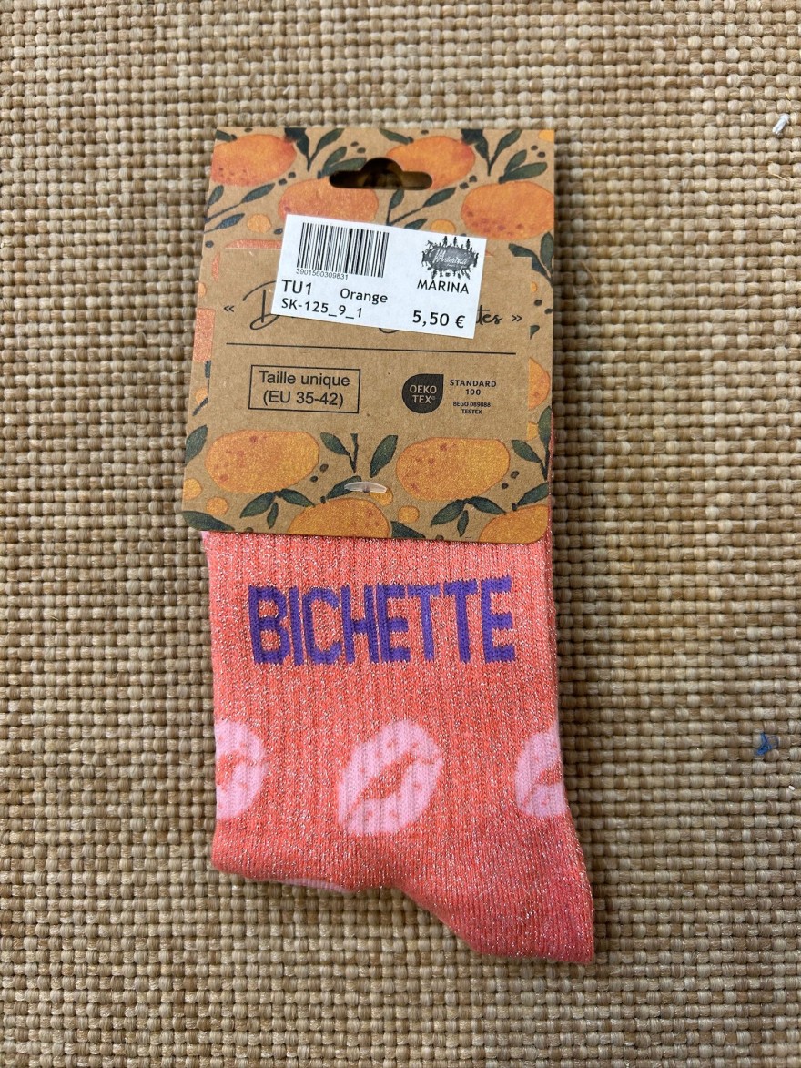 Chaussettes Bichette Bisous Pailletées | Marina & Paloma
