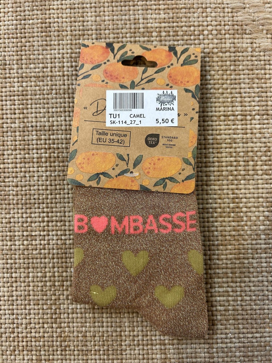 Chaussettes Bombasse Cœurs Pailletées | Marina & Paloma
