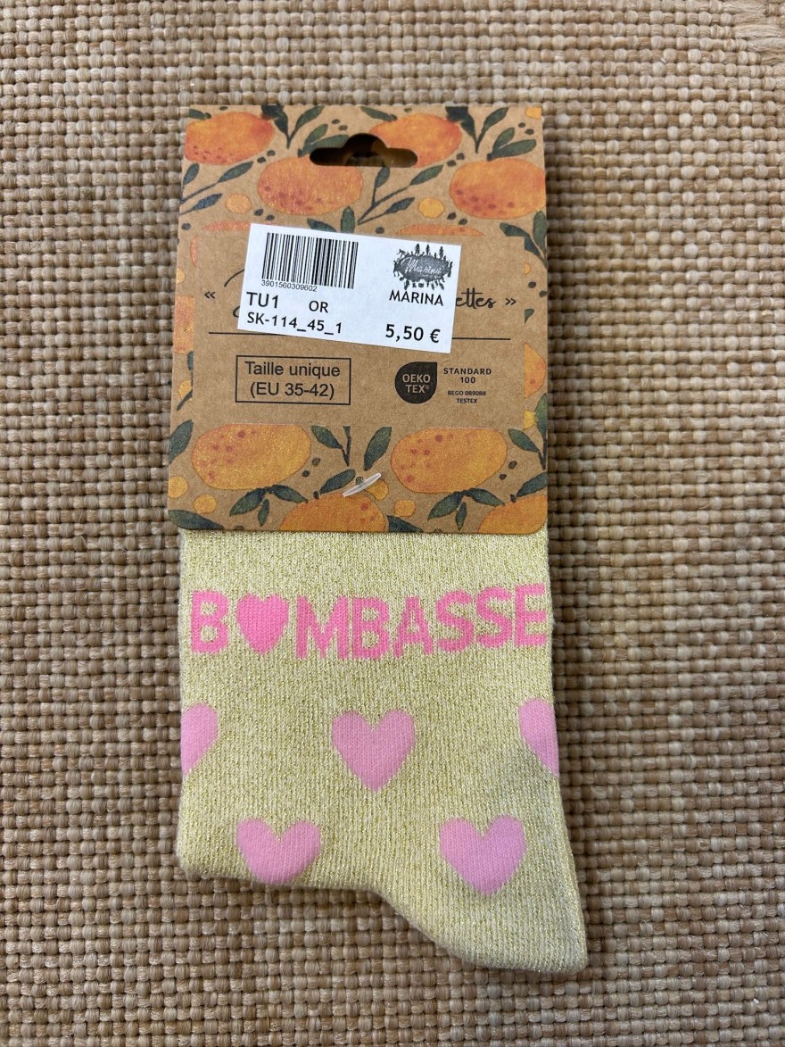 Chaussettes Bombasse Cœurs Pailletées | Marina & Paloma