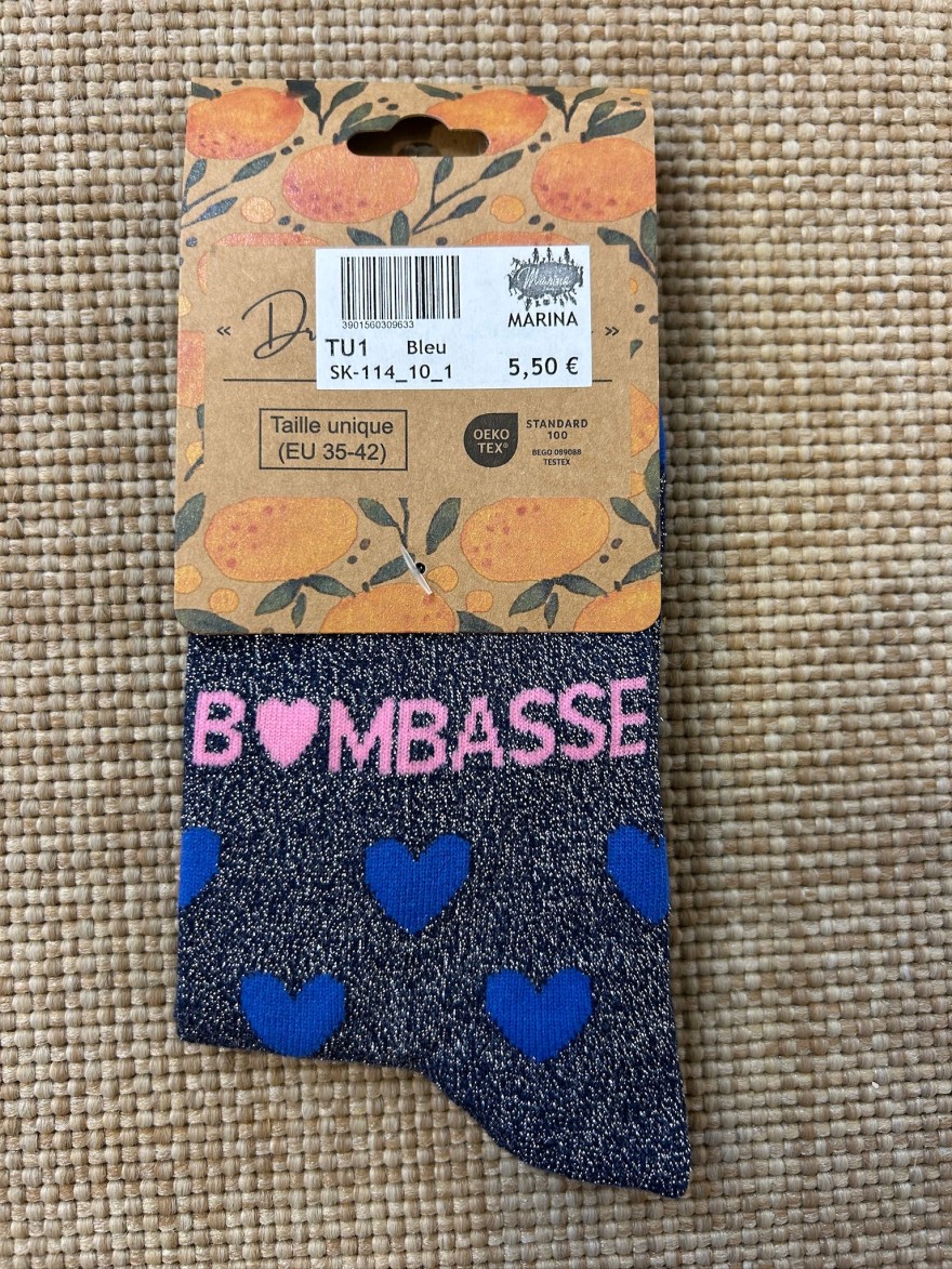Chaussettes Bombasse Cœurs Pailletées | Marina & Paloma